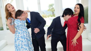 Loser Stepsons Can't Talk To Girls So Their Big Boobs Stepmoms Teach Them How To Treat A Real Lady