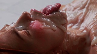 Sexy Redhead Maid Clones Will Make You CUM - Jia Lissa Solo Girl Masturbating Ahegao Bukkake